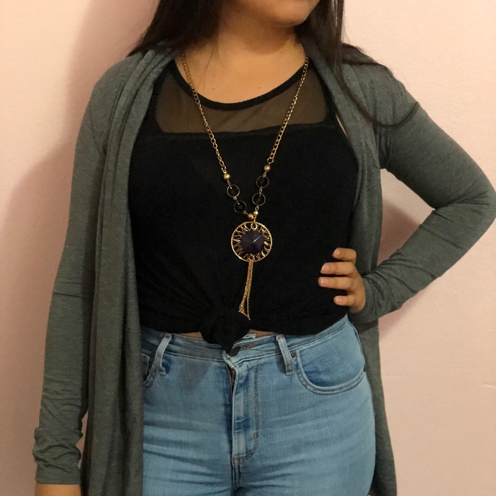 Tart Soft Grey Cardigan
